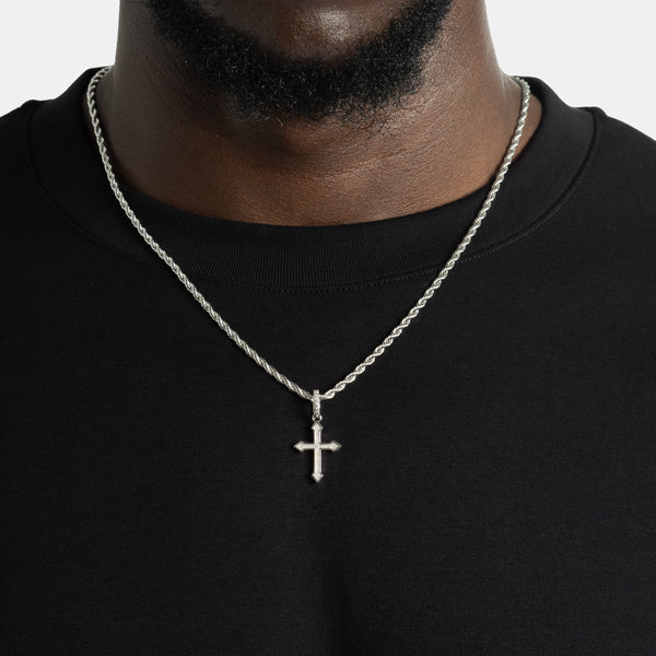 Celtic Cross Pendant | Micro White Gold Pendant | 6 ICE, LLC