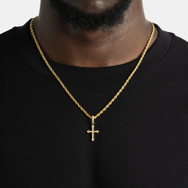 Micro Celtic Cross Necklace And Pendant | 6 ICE