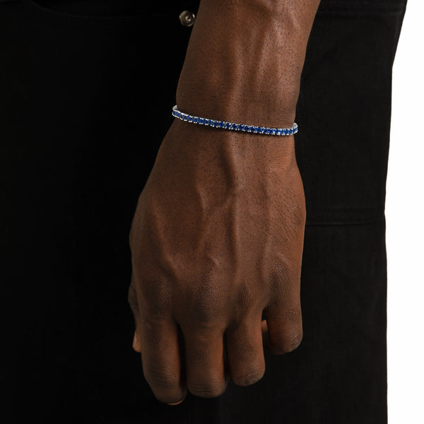 3mm Sapphire Tennis Bracelet - 6 ICE