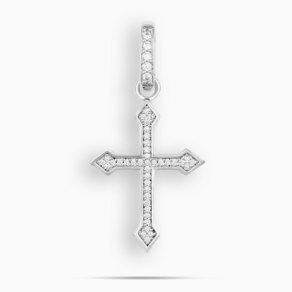 Celtic Cross Pendant | Micro White Gold Pendant | 6 ICE, LLC