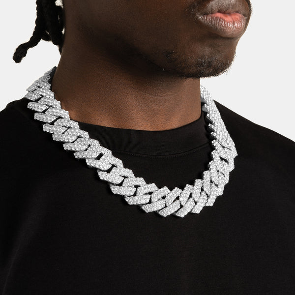 25mm Prong Cuban Chain - 6 ICE