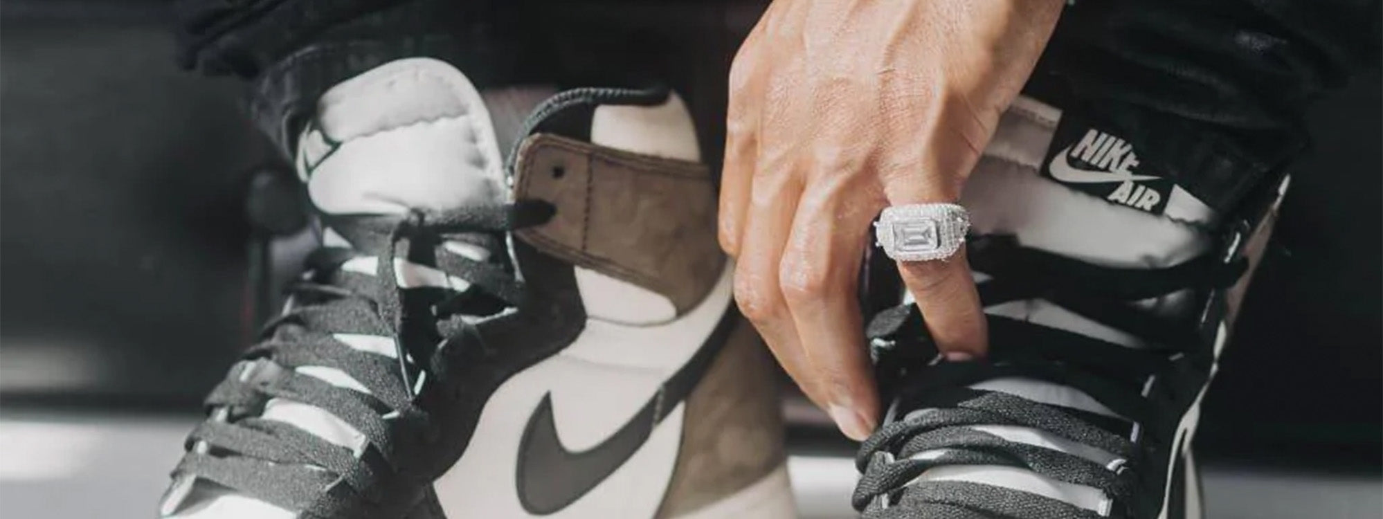 Air Jordan Nike Sneaker Pendant MOISSANITE Real 925 Silver Iced Hip Hop  Necklace