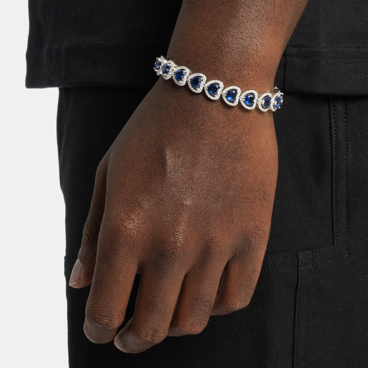 Sapphire Heart Tennis Bracelet