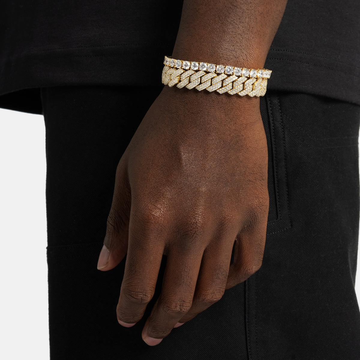 Cuban & Tennis Bracelet Gold