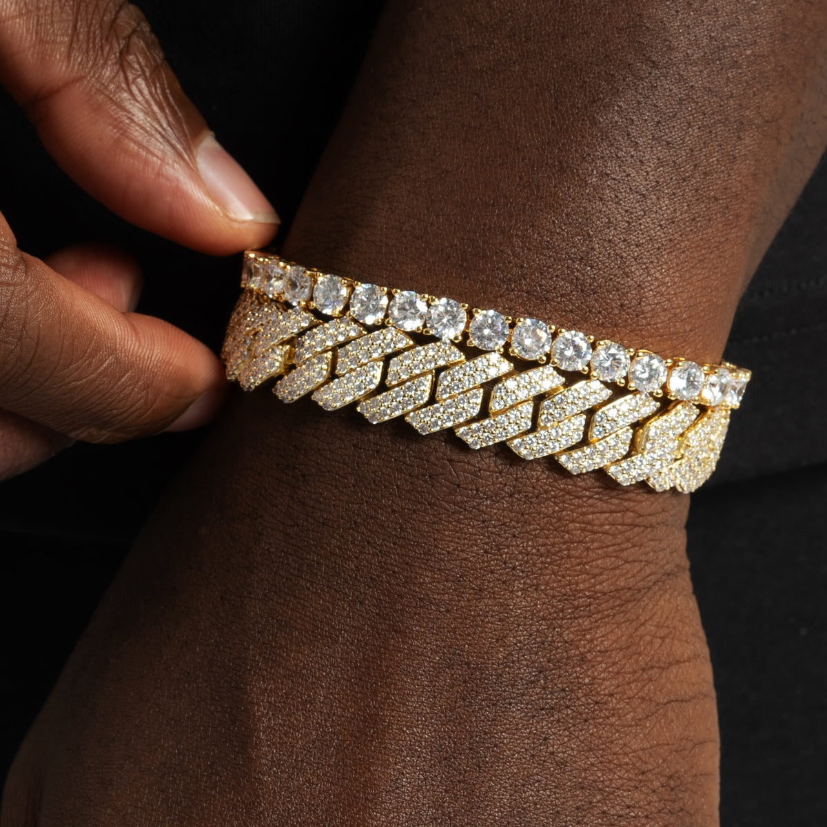 Cuban & Tennis Bracelet Gold