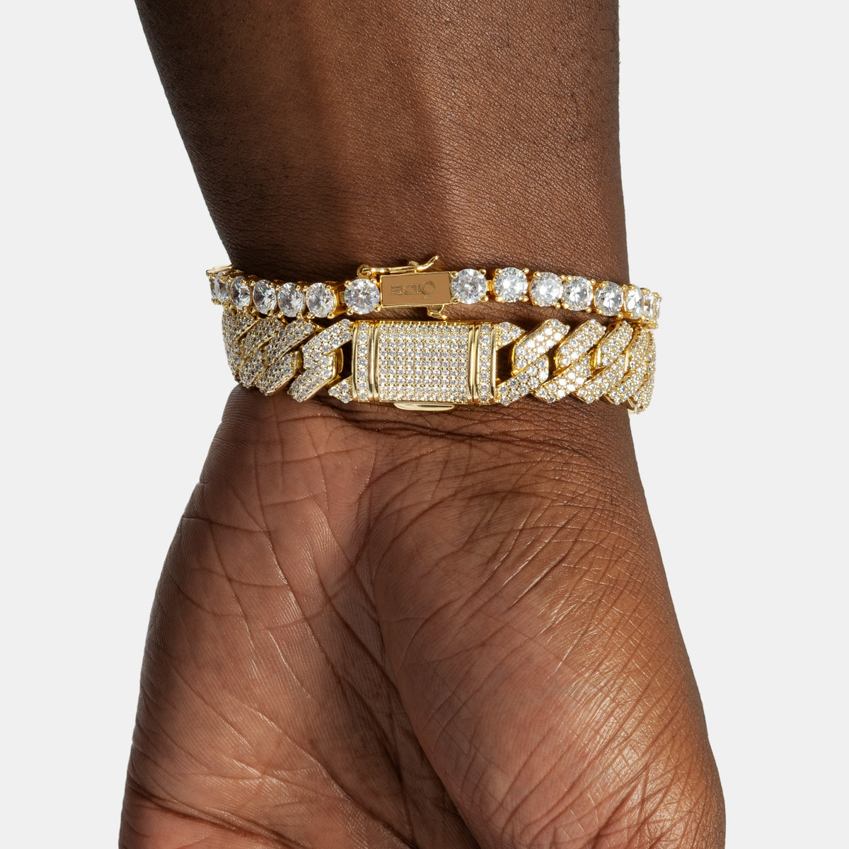 Cuban & Tennis Bracelet Gold