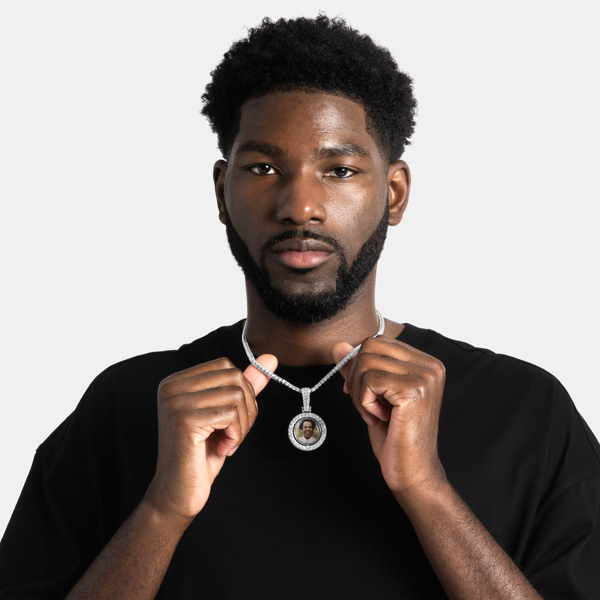 Spinning 2-Faced Custom Picture Pendant