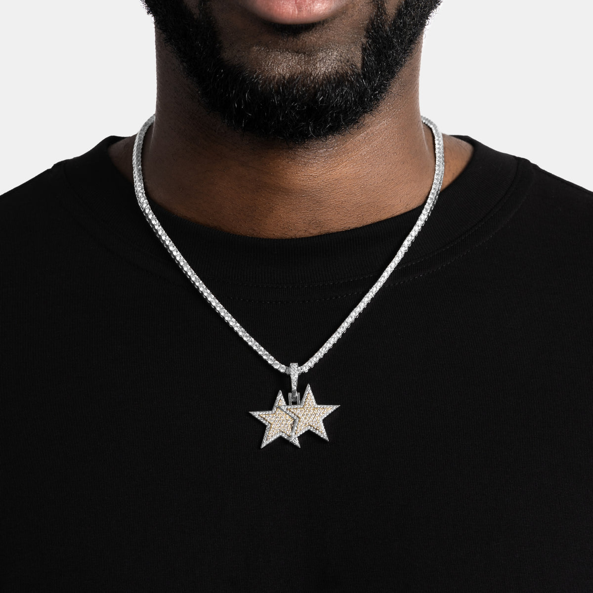 Stacked Star Pendant