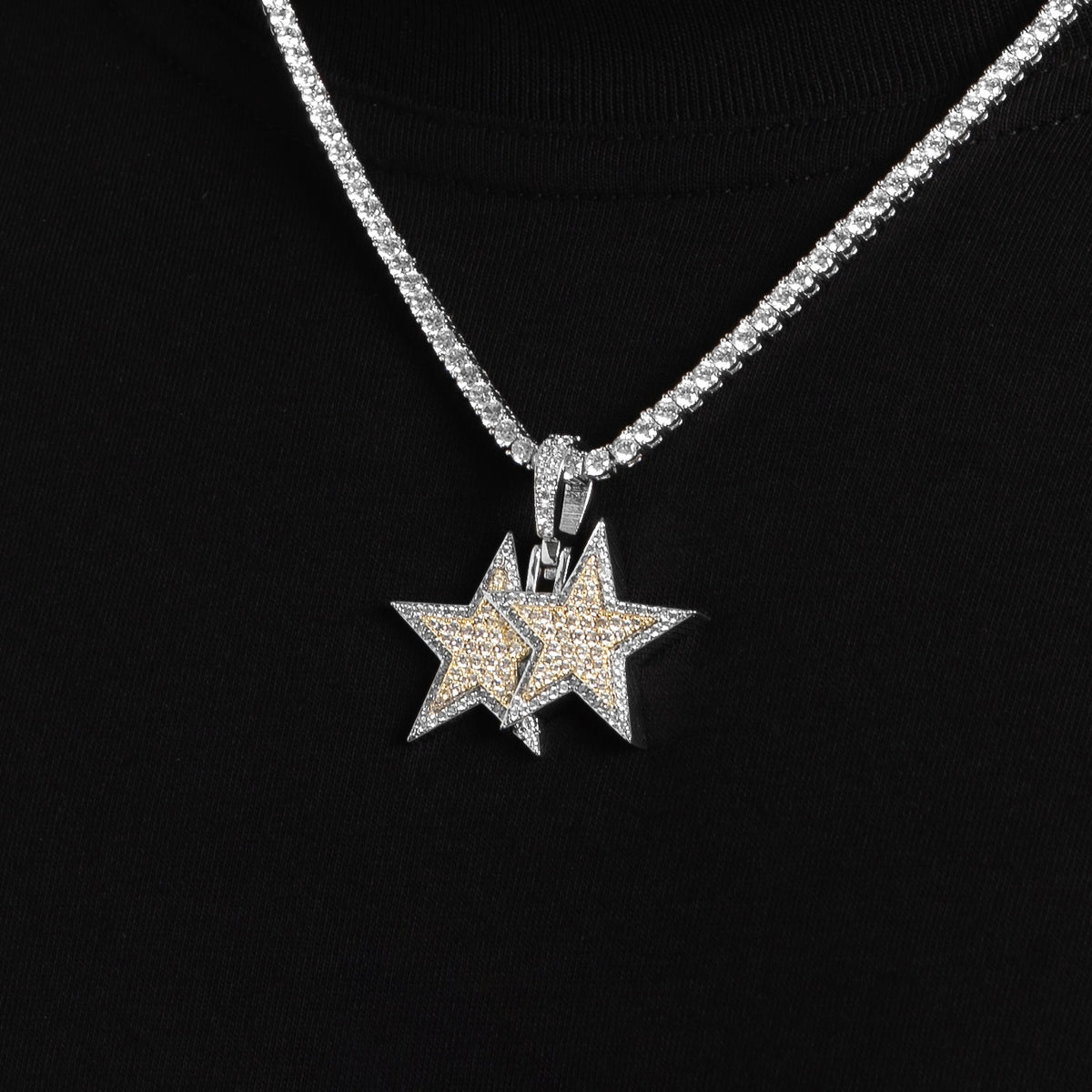 Stacked Star Pendant