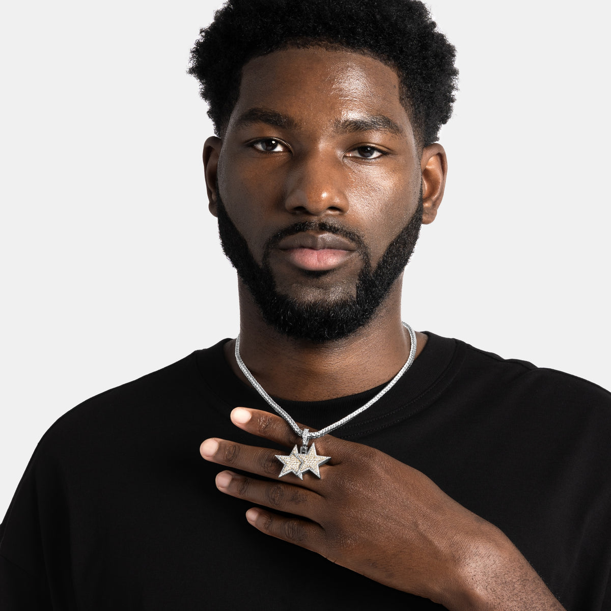 Stacked Star Pendant