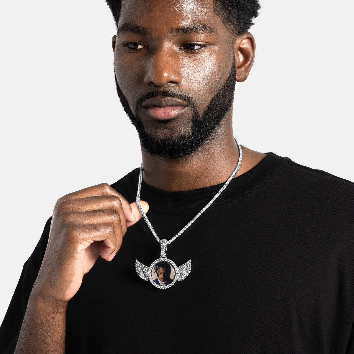 Custom Angel Wings Pendant Custom Picture Pendant ICE