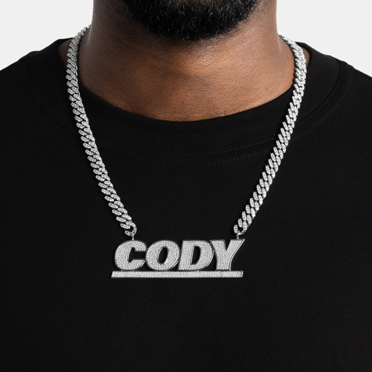 Custom Pendant on 5mm Cuban Chain