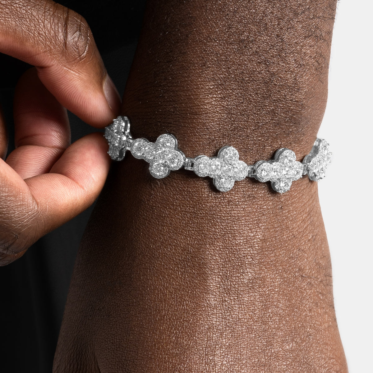 Cluster Cross Bracelet