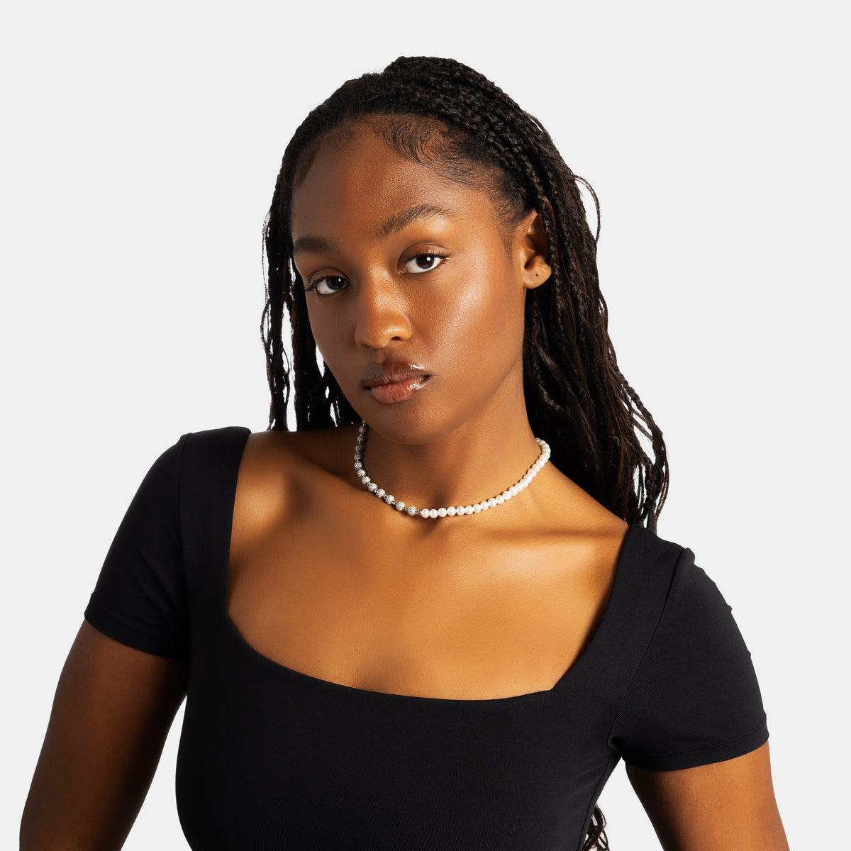 Iced Beads & Pearl Chain