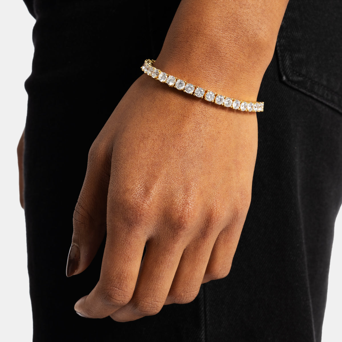 5mm Diamond Tennis Bracelet 18k Gold