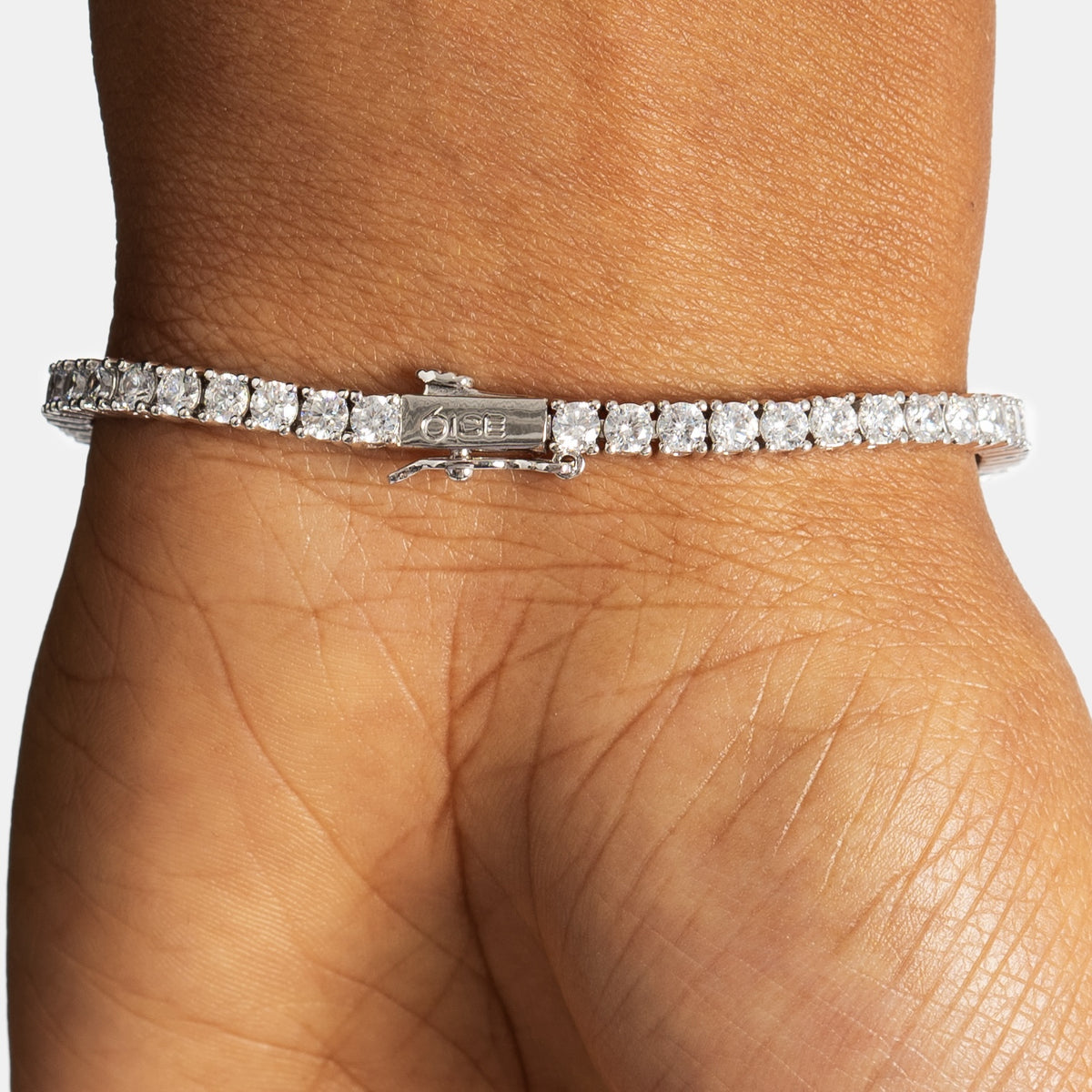 3mm Tennis Bracelet White Gold