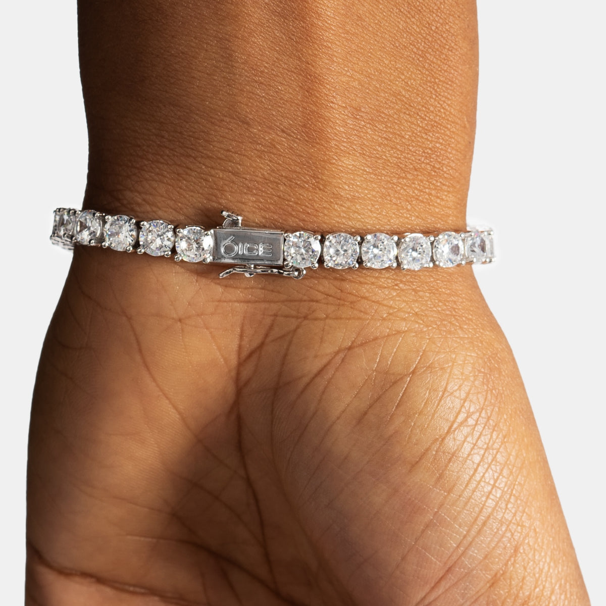 5mm Diamond Tennis Bracelet White Gold