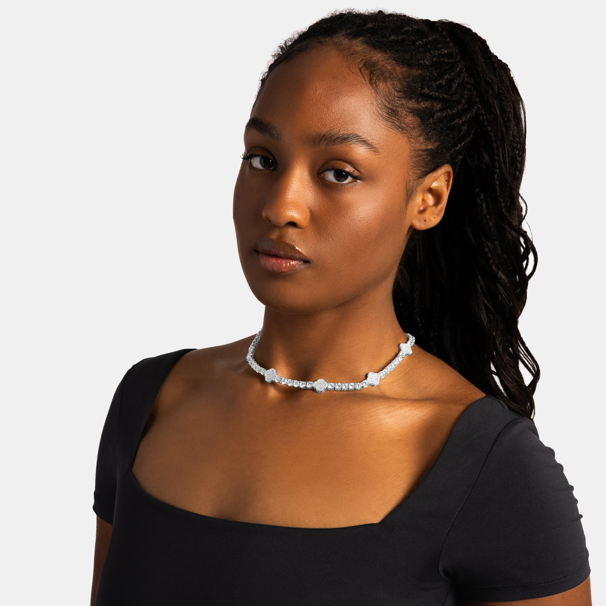 Clover Leaf Tennis Chain