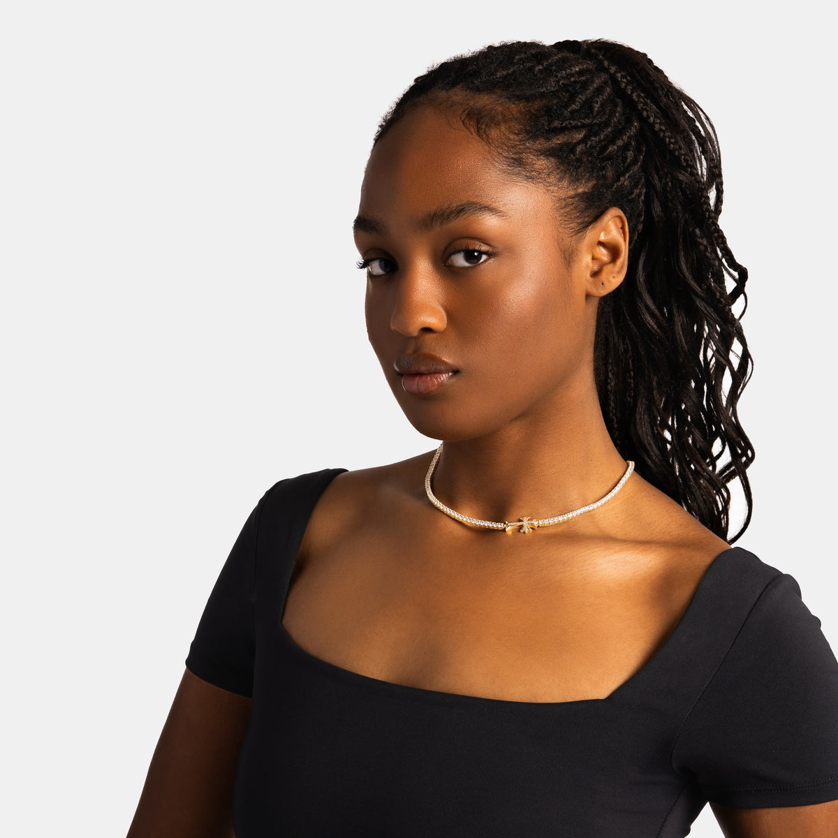 Vintage Cross Tennis Chain Gold