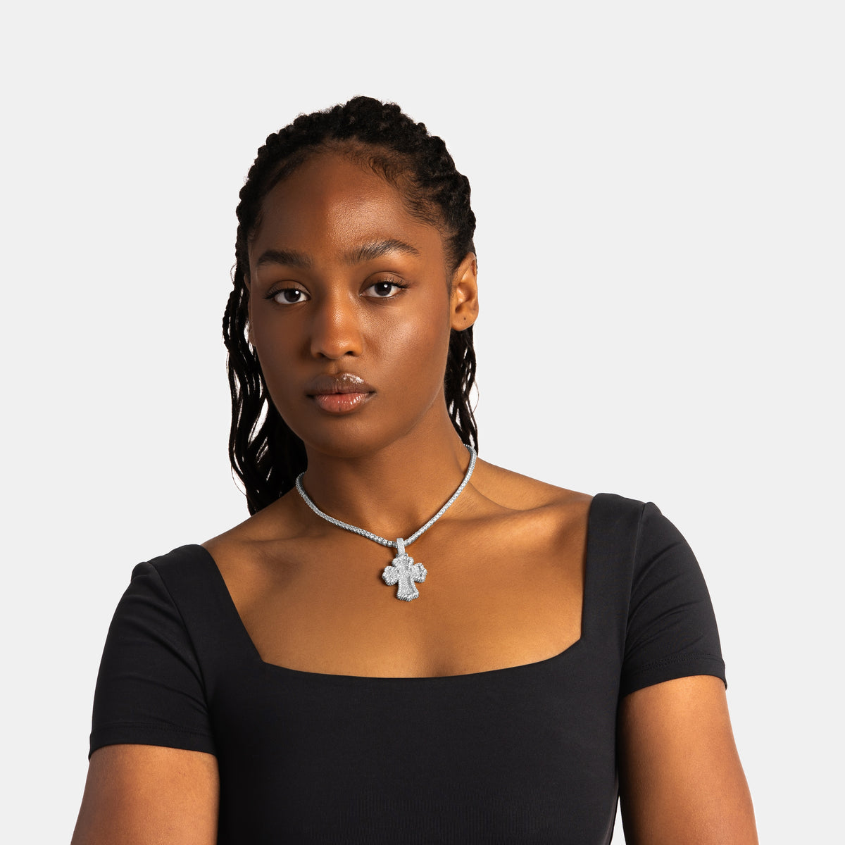 Baguette Cross Pendant