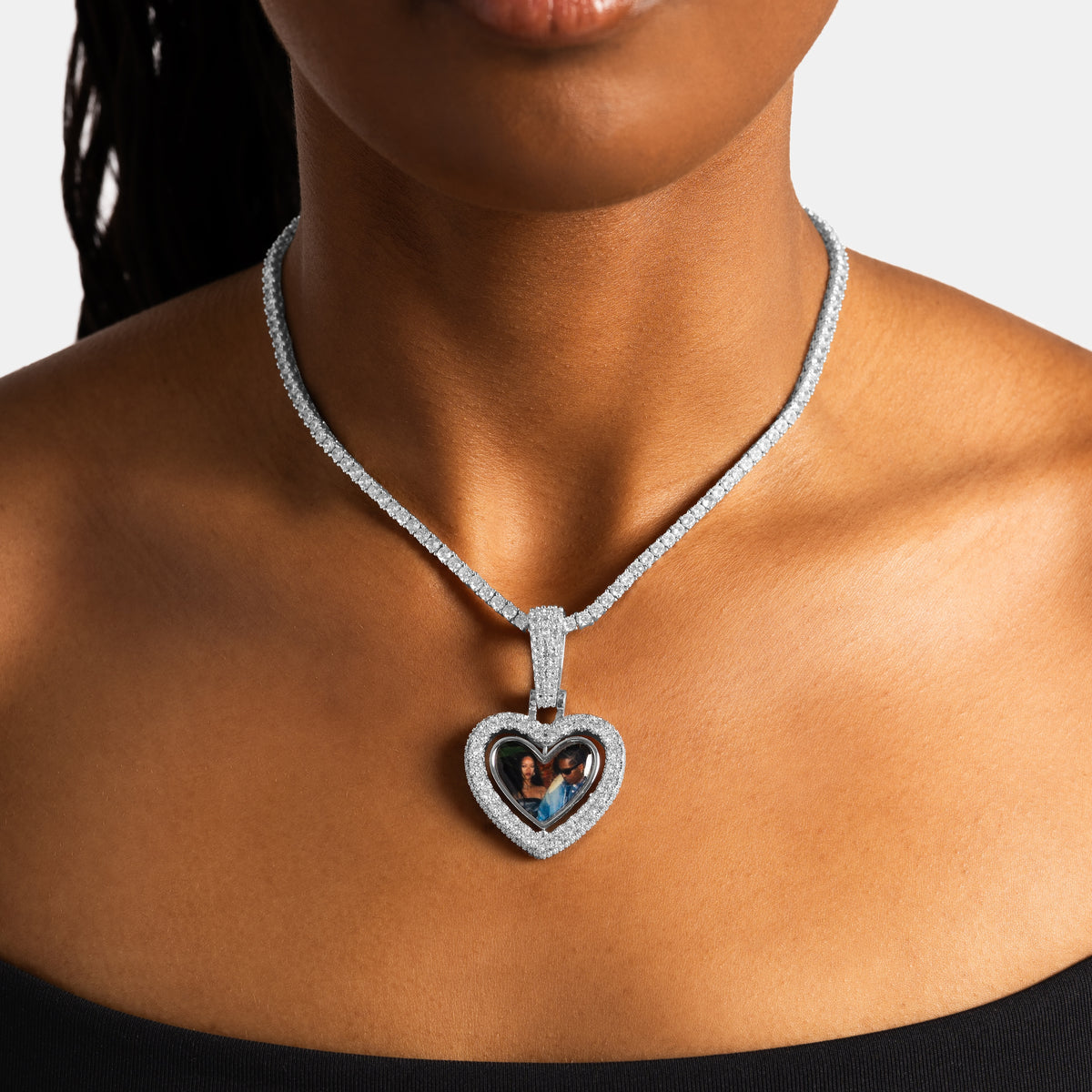 Spinning Heart Custom Picture Pendant