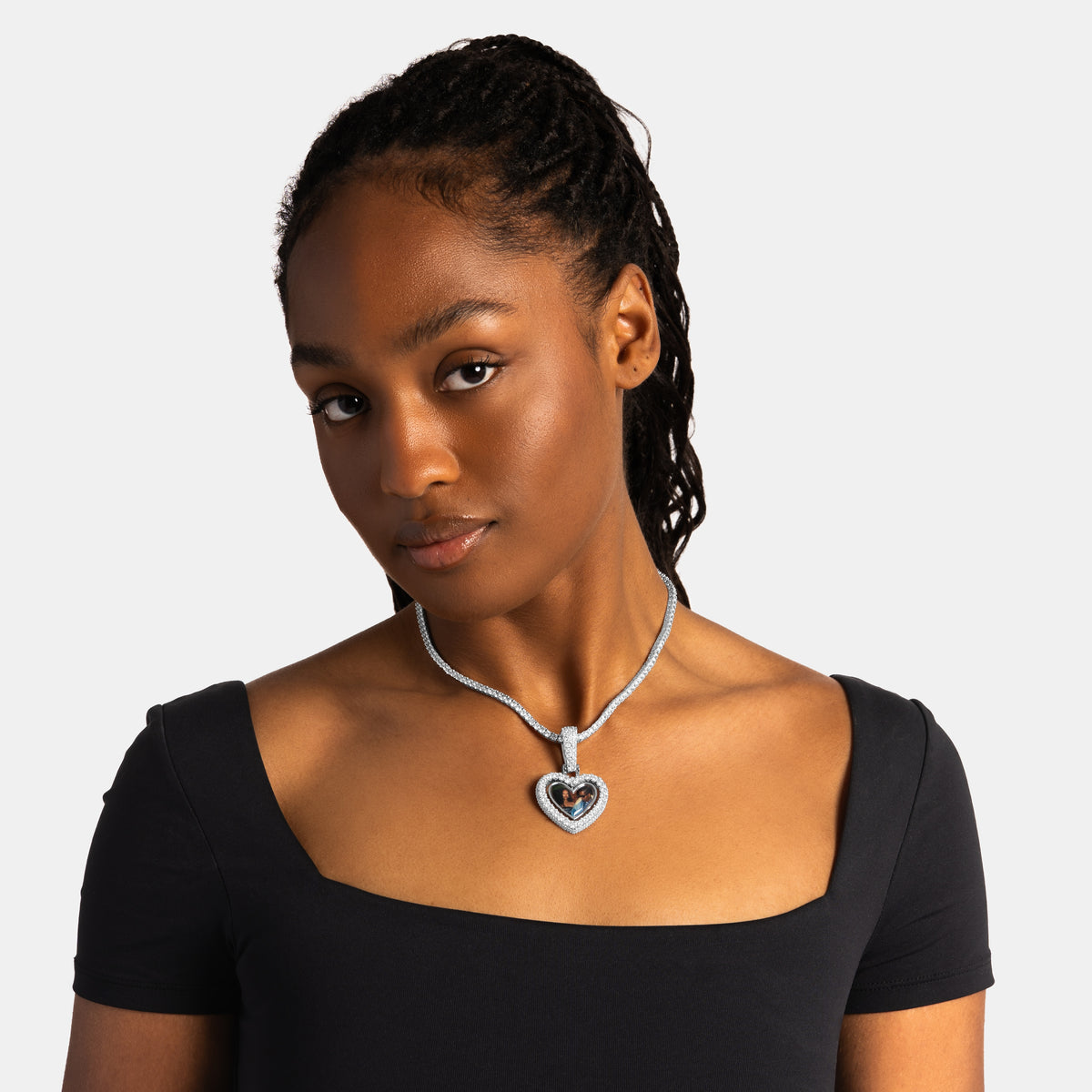 Spinning Heart Custom Picture Pendant