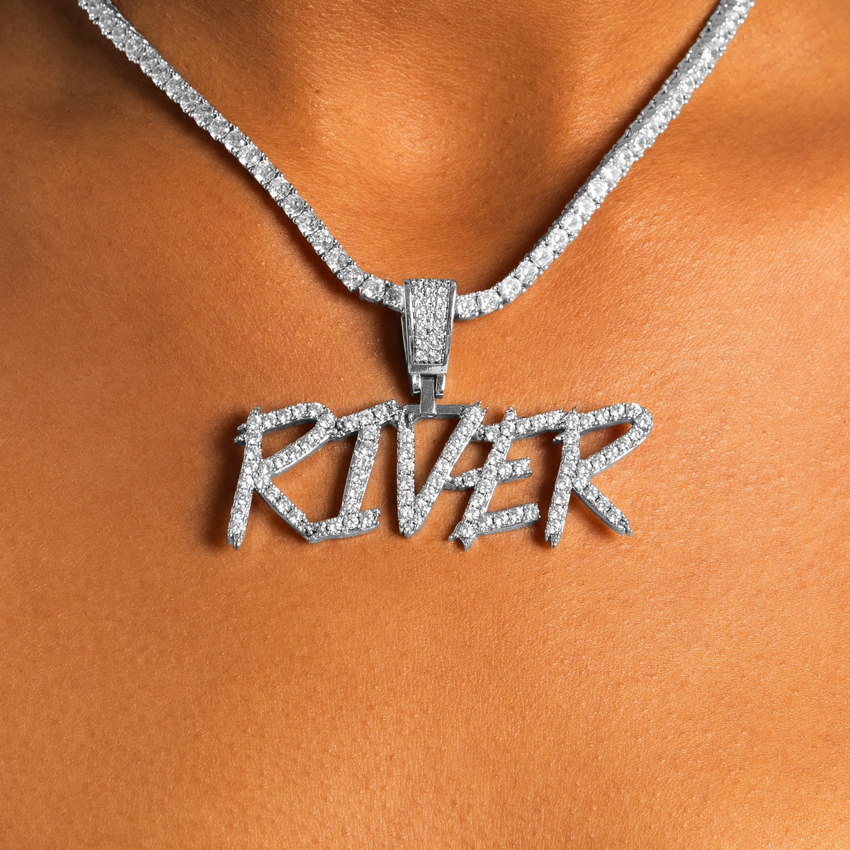 Brush Font Custom Pendant