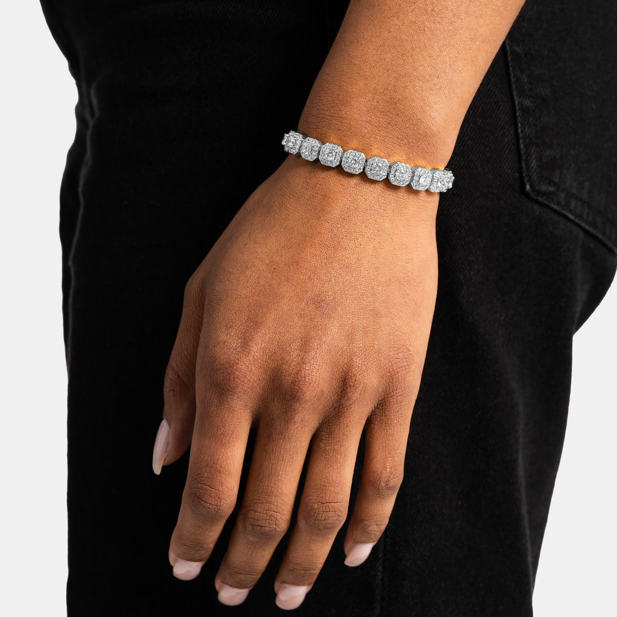 Micro Cluster Tennis Bracelet