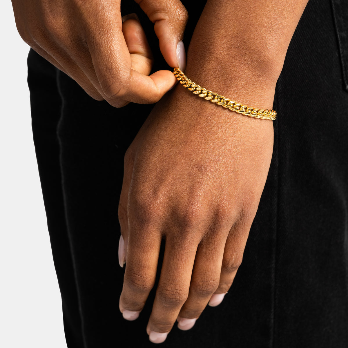 6mm Cuban Link Bracelet Gold