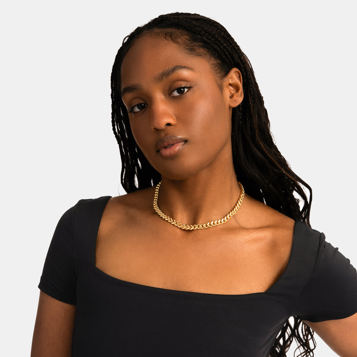 8mm Cuban Link Chain Gold