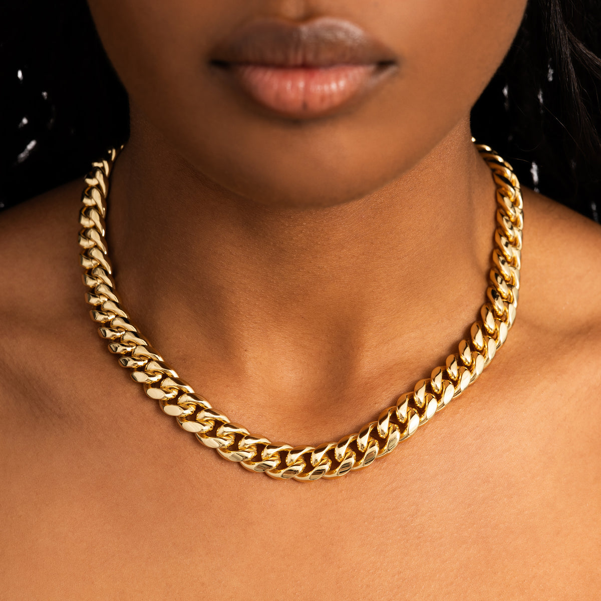 12mm Cuban Link Chain Gold