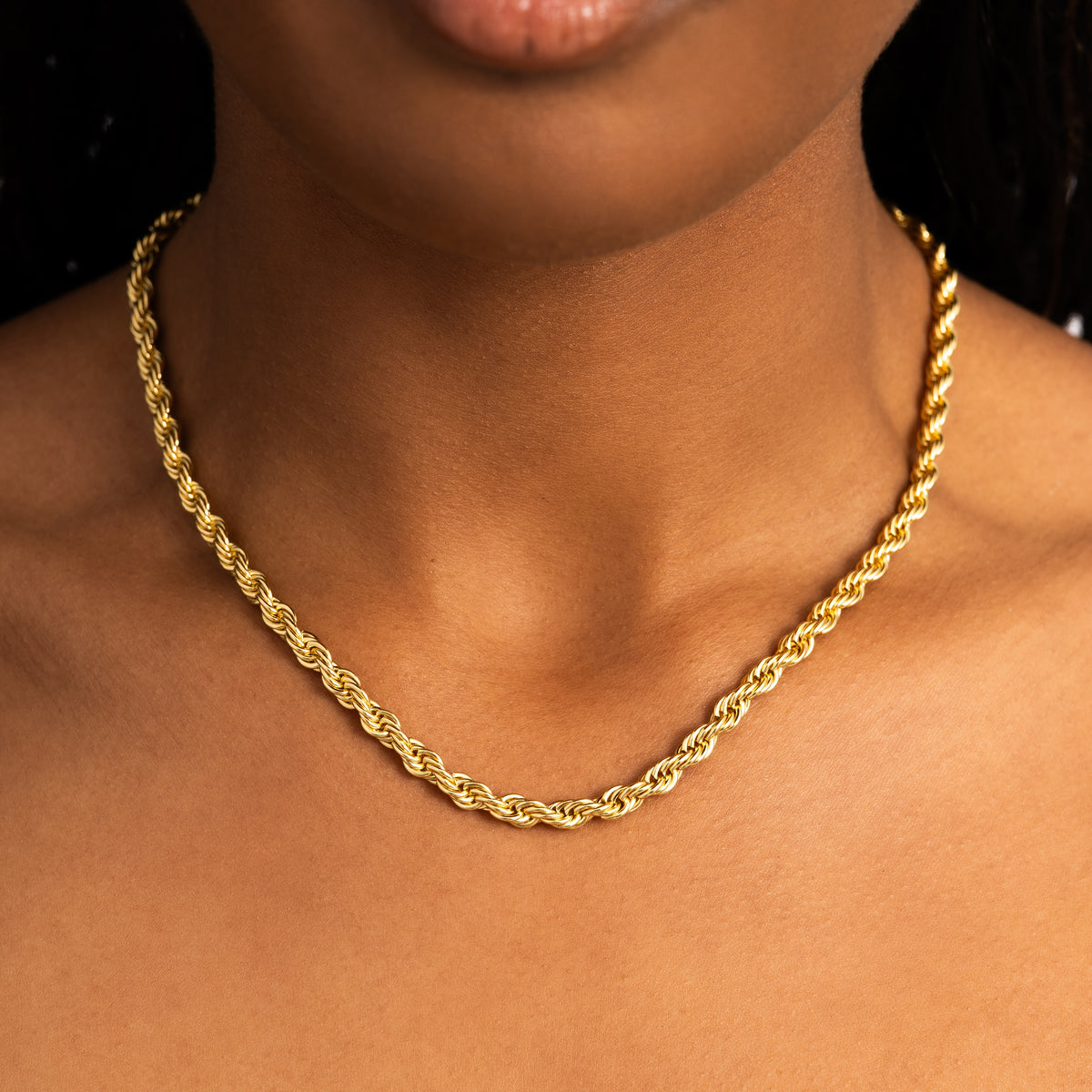 5mm Rope Chain Gold
