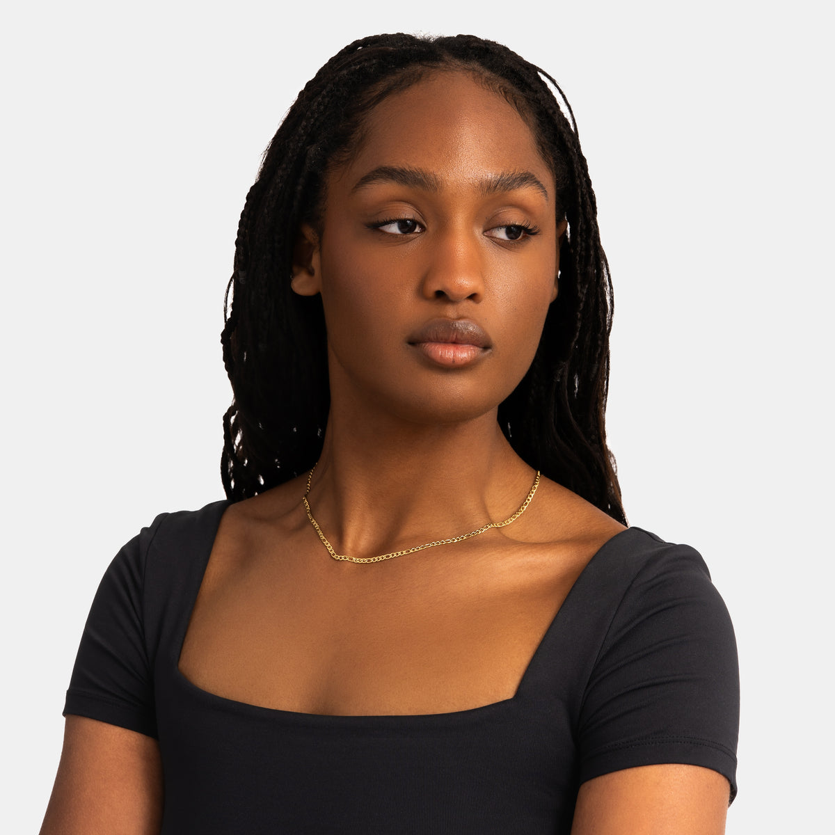 3mm Figaro Chain Gold