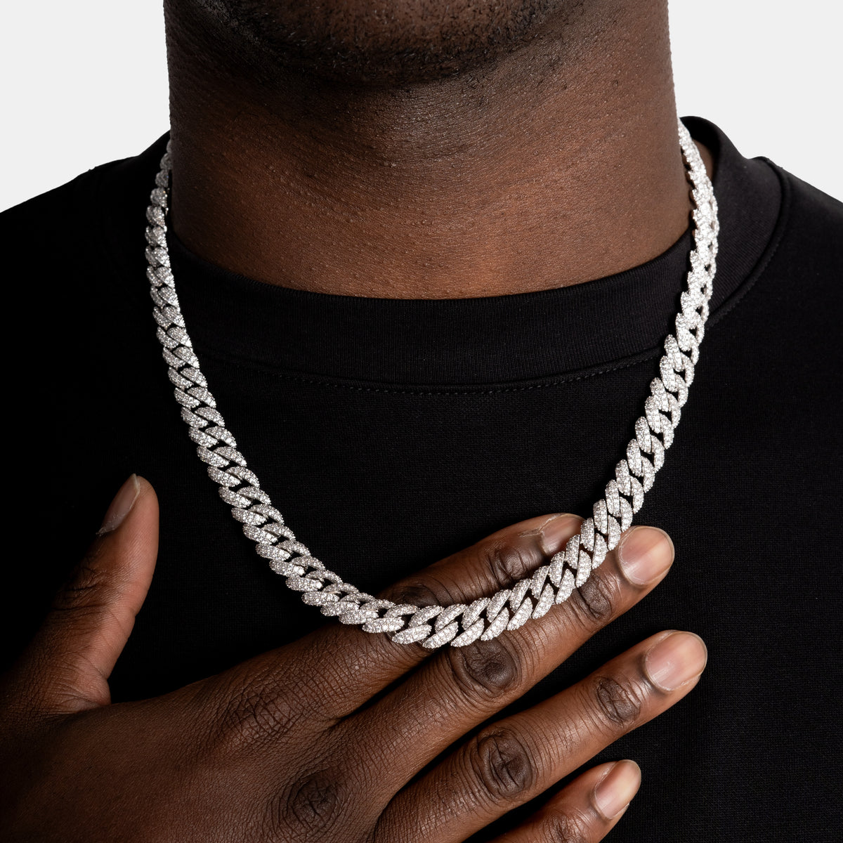 8.5mm Iced Cuban Chain