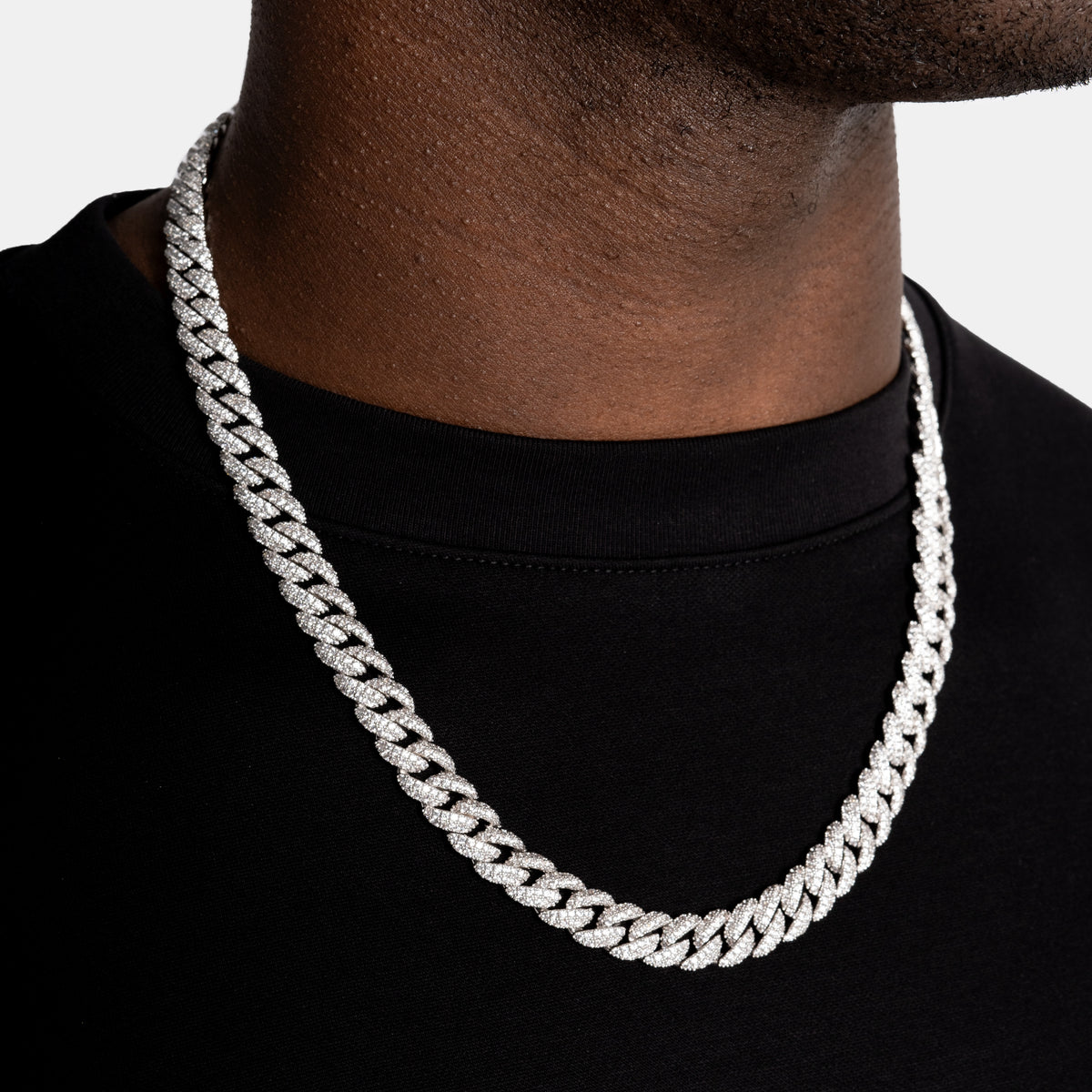 Diamond Cuban Chain White Gold ICE, LLC