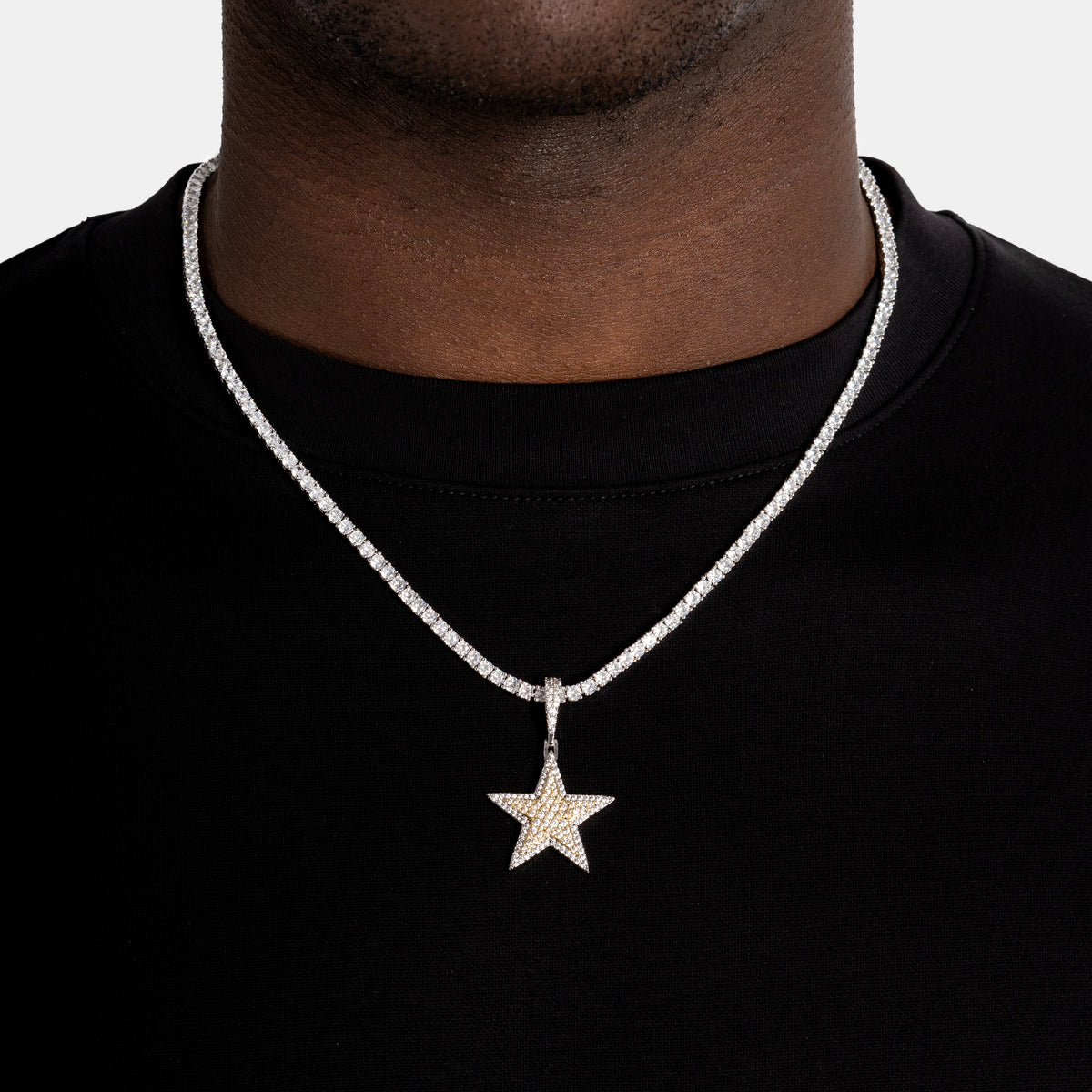 Star Pendant Two Tone