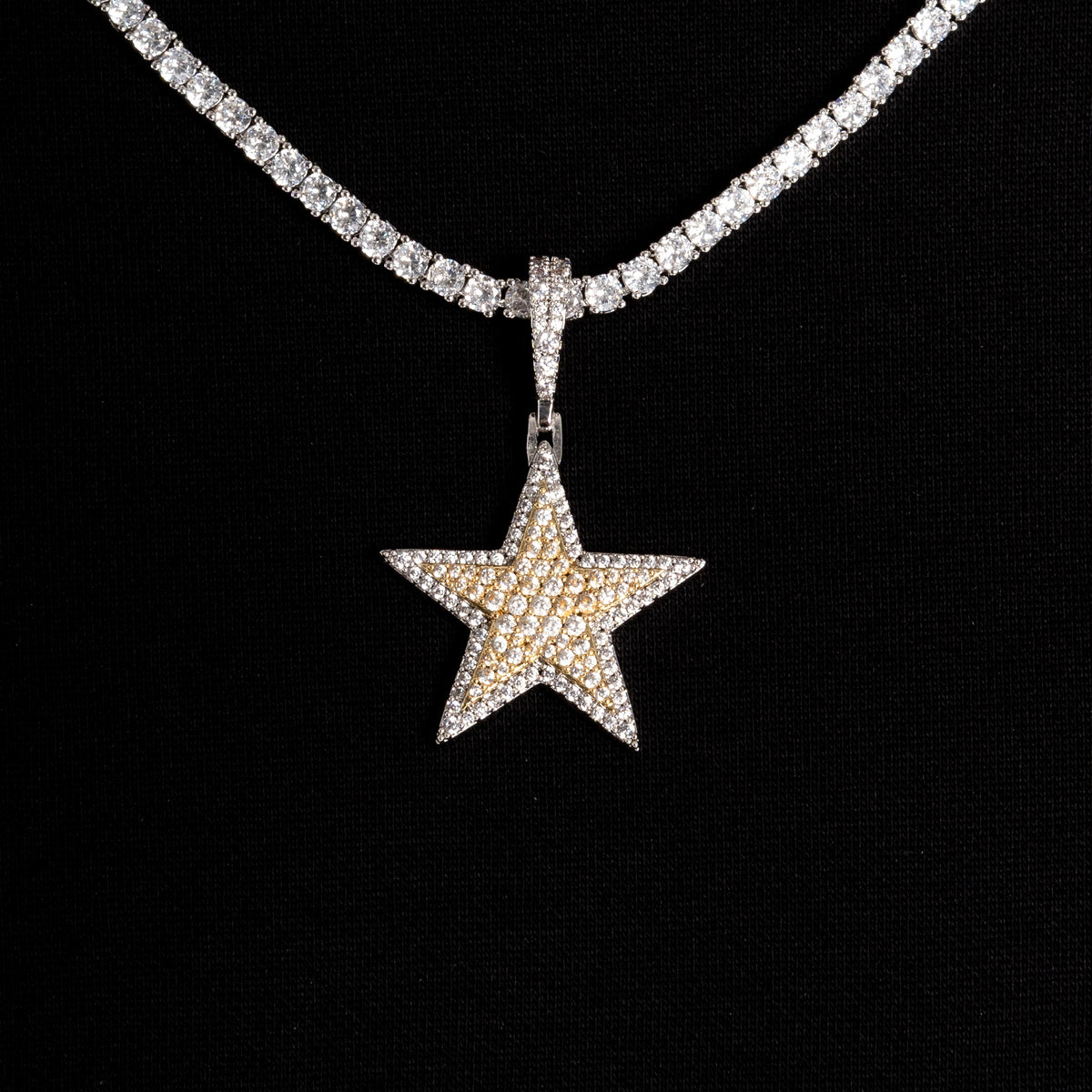 Star Pendant Two Tone