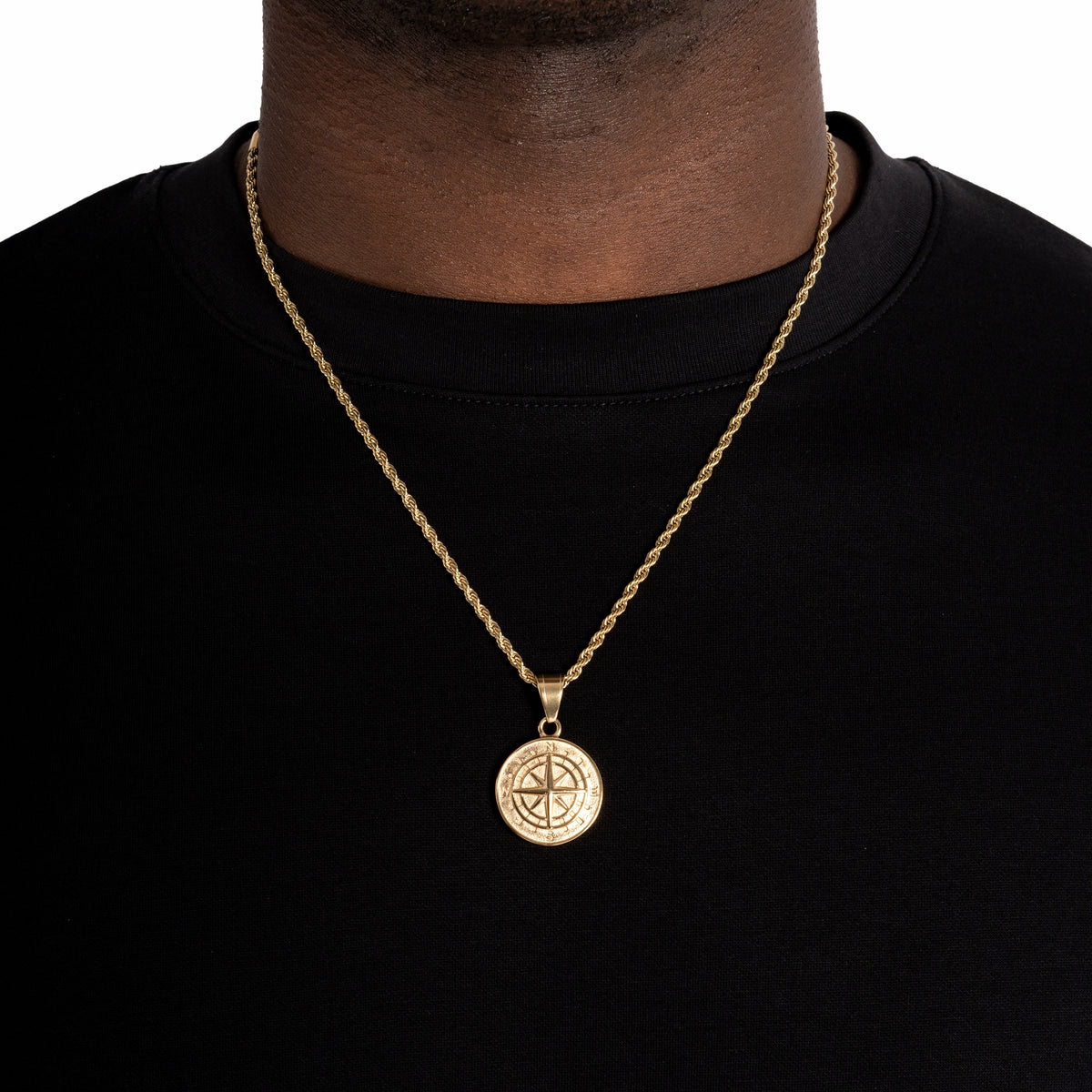 Compass Pendant 18k Gold