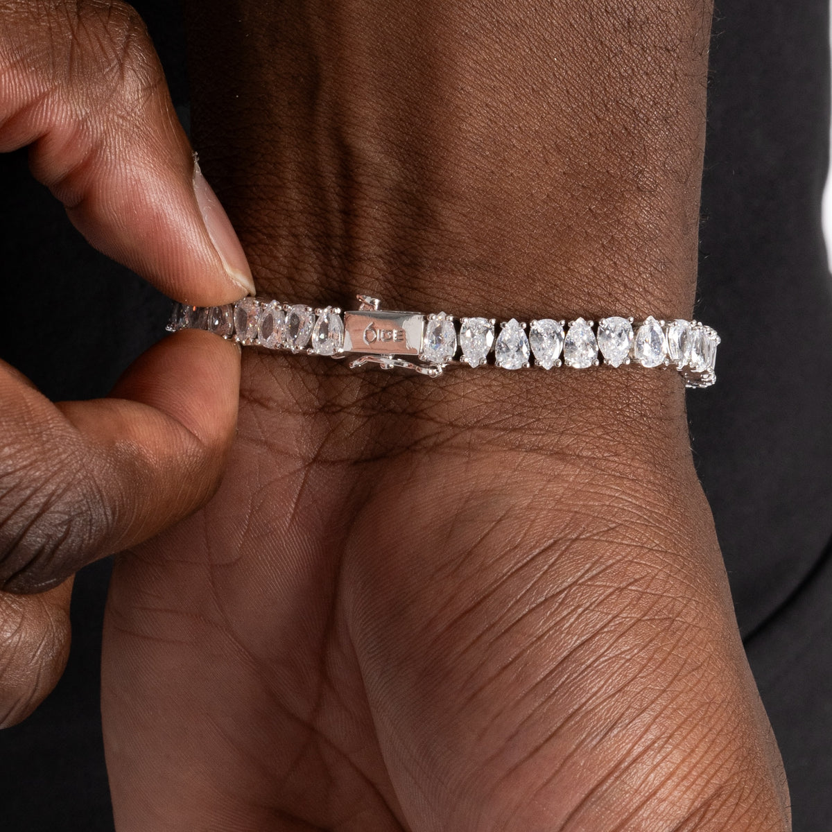 Pearcut Tennis Bracelet White Gold