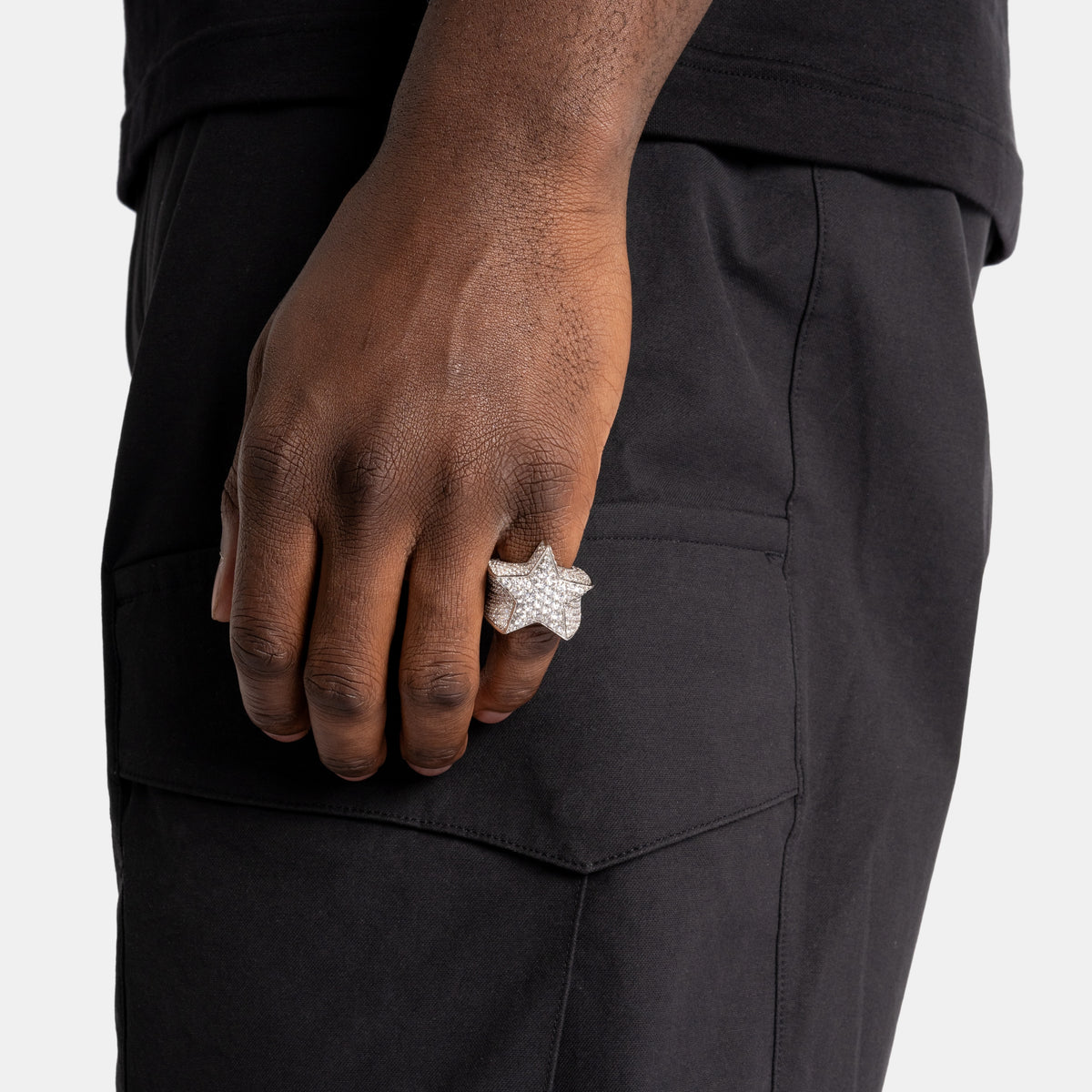 Moissanite Star Ring