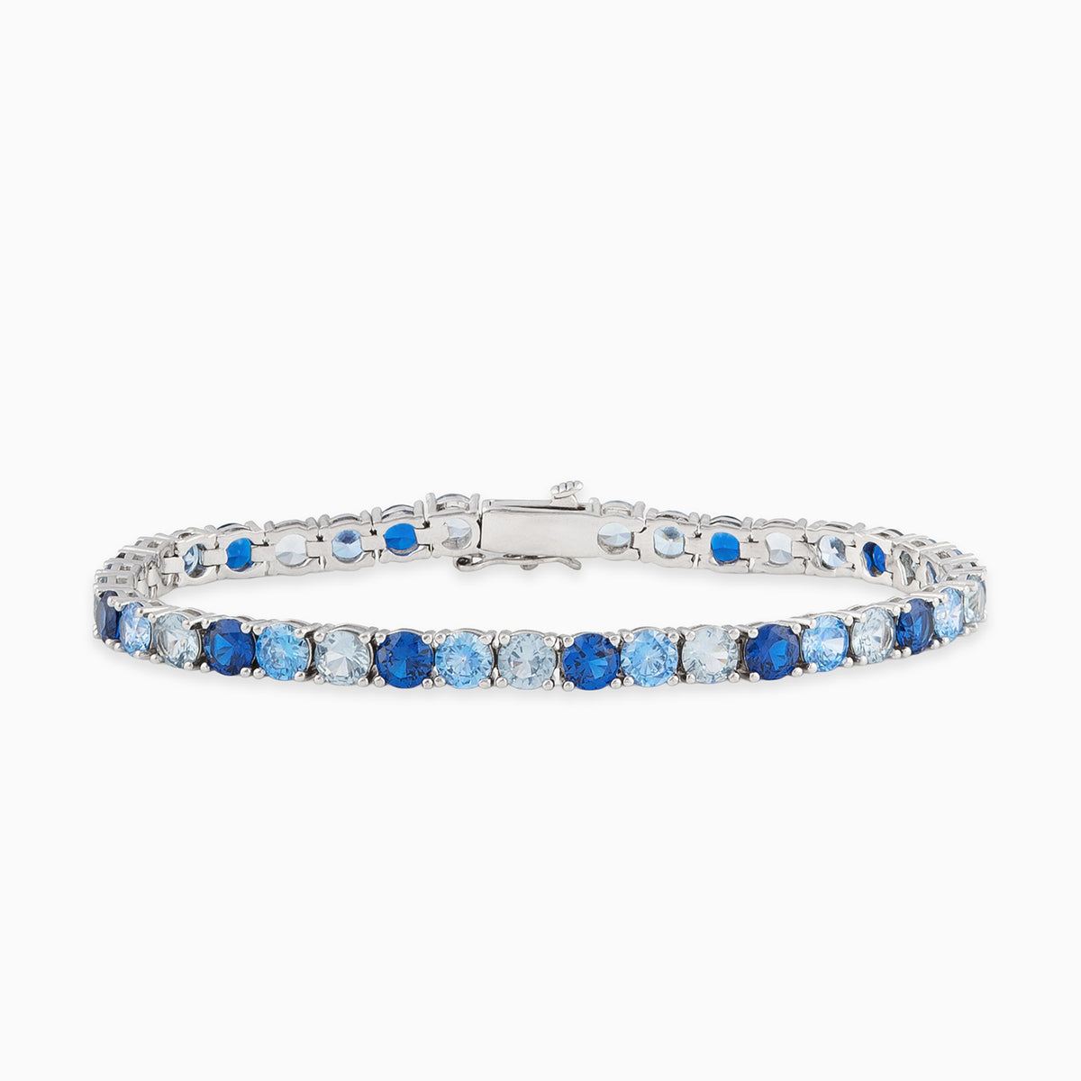 5mm Tri-Blue Tennis Bracelet