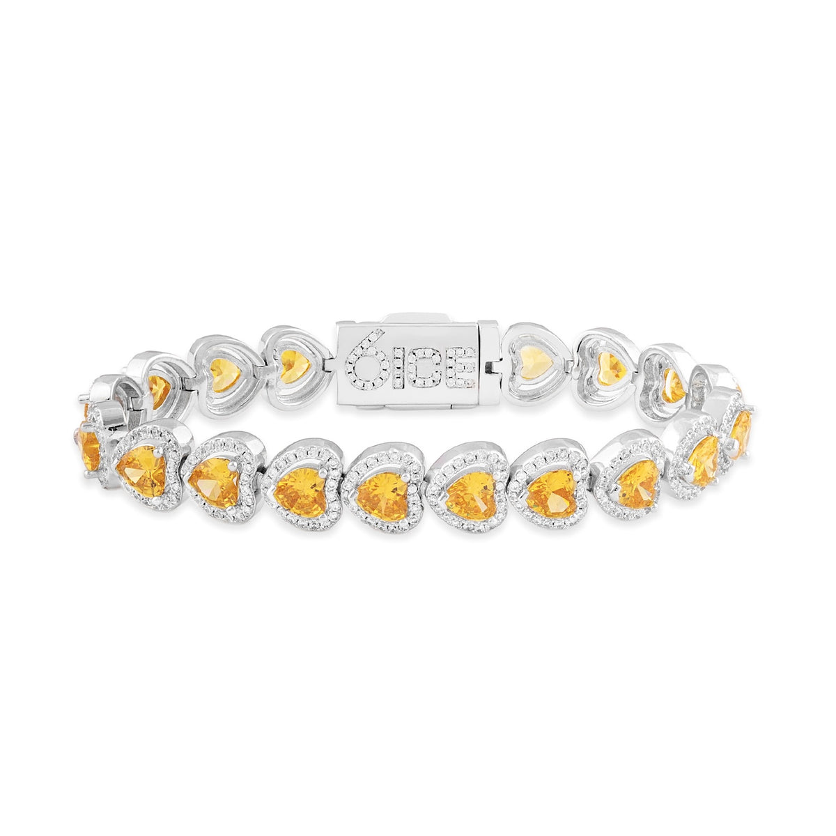 Canary Heart Tennis Bracelet