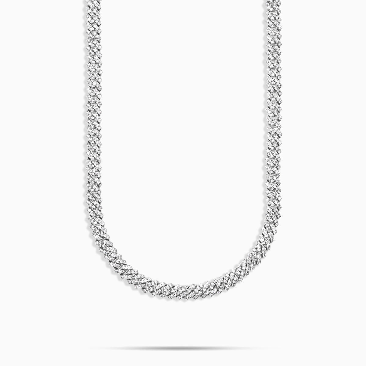 5mm Moissanite Prong Cuban Chain
