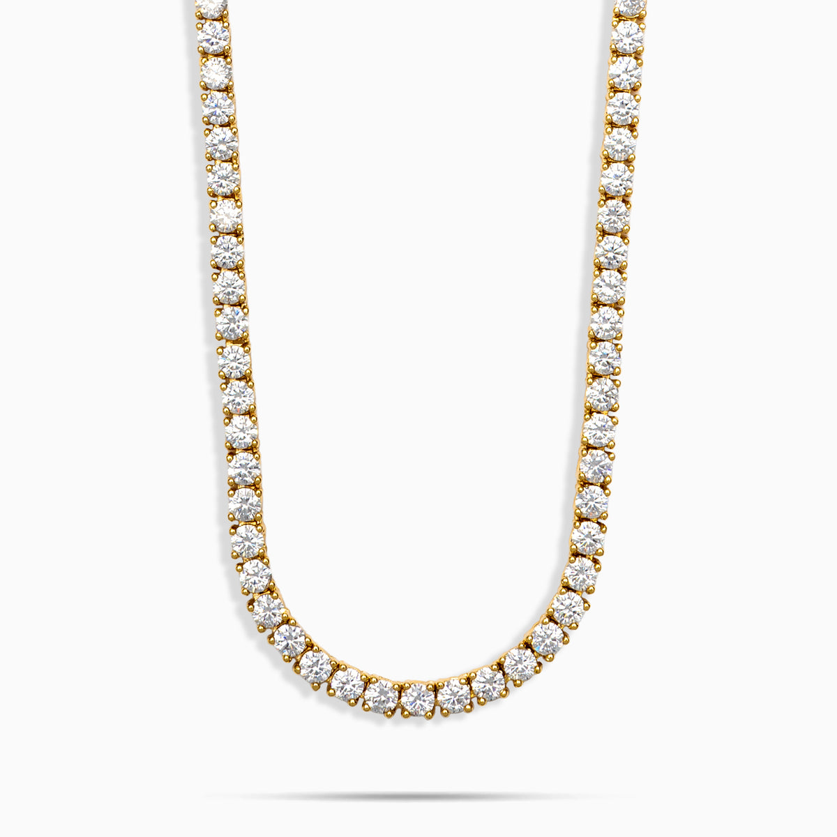 3mm Moissanite Tennis Chain Gold