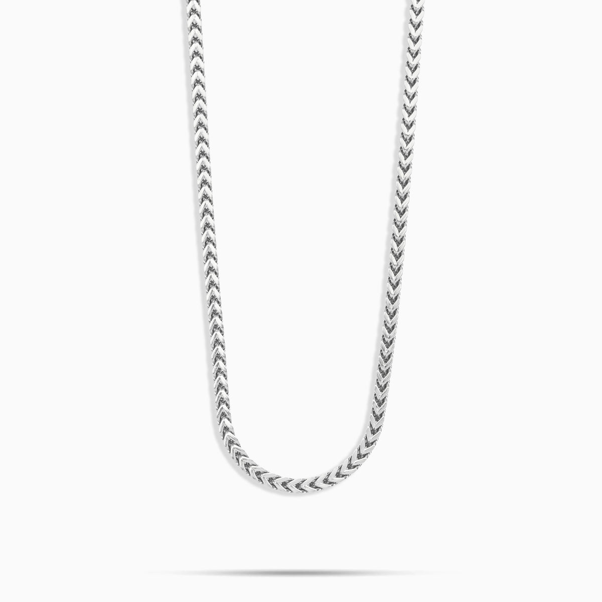 3mm Franco Chain White Gold