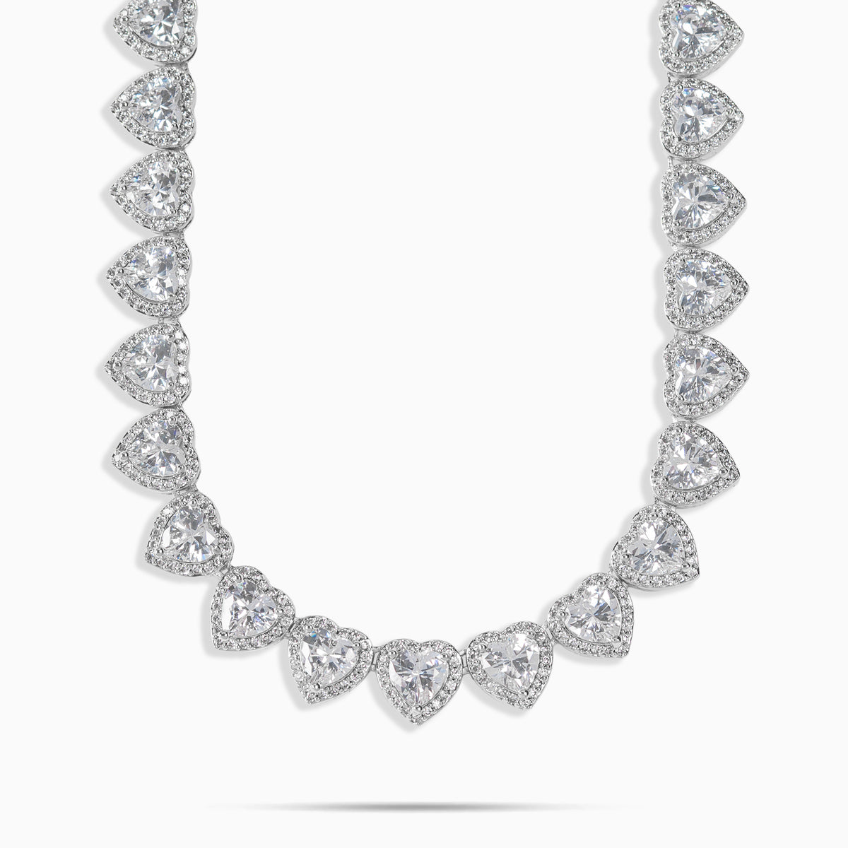 10mm Heart Tennis Chain