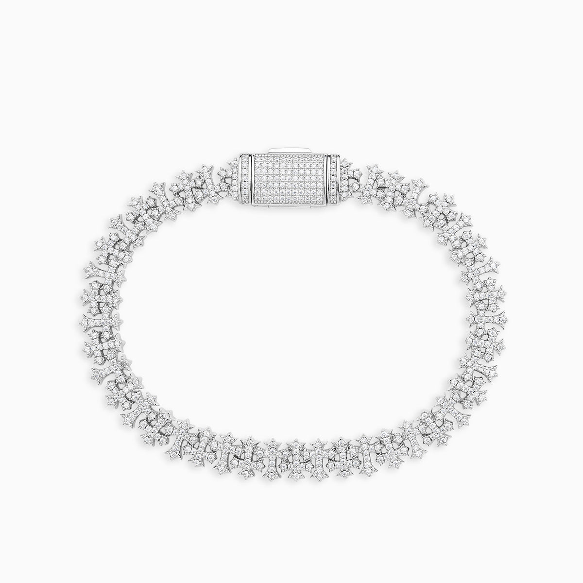 Iced Cross Pattern Bracelet