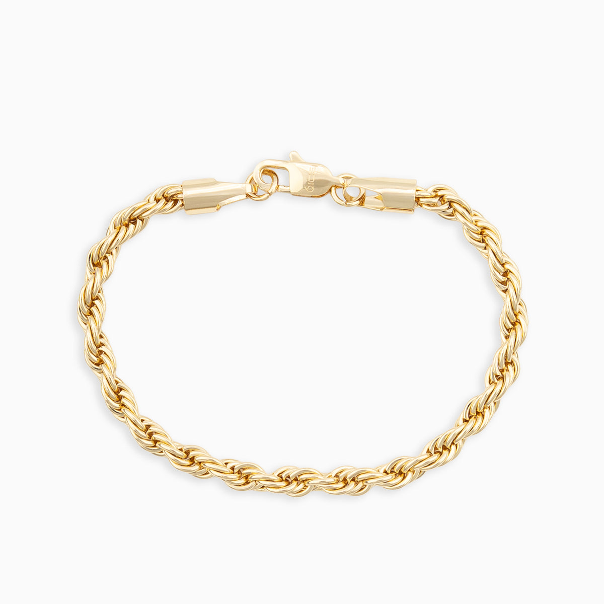 5mm Rope Bracelet 18k Gold