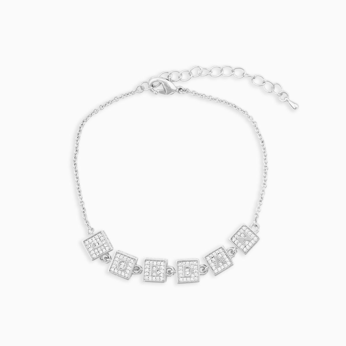 Custom Block Name Bracelet