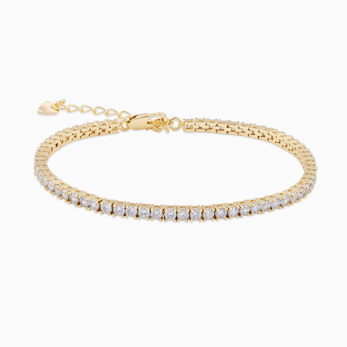 3mm Tennis Anklet Gold